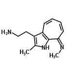 CAS 登录号：801166-02-9， 2-[(8Z)-2-甲基-8-(甲基亚胺)-1,8-二氢环庚并[b]吡咯-3-基]乙胺