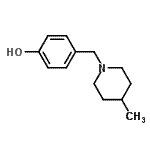 CAS 登录号：801172-36-1， 4-[(4-甲基-1-哌啶基)甲基]苯酚