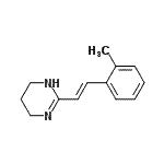 CAS 登录号：801181-89-5， 2-[(E)-2-(2-甲基苯基)乙烯基]-1,4,5,6-四氢嘧啶