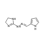 CAS 登录号：801206-57-5， 2-[(2E)-2-(1H-吡咯-2-基亚甲基)肼基]-4,5-二氢-1H-咪唑