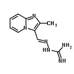 CAS 登录号：801207-87-4， (2E)-2-[(2-甲基咪唑并[1,2-a]吡啶-3-基)亚甲基]肼甲脒