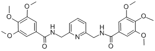 CAS 登录号:80197-28-0, 2,6-二(3,4,5-三甲氧基苯甲酰基氨基甲基)吡啶