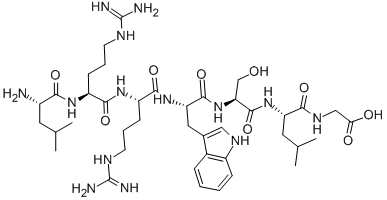 CAS 登录号:80224-16-4, 亮氨酰-精氨酰-精氨酰-色氨酰-丝氨酰-亮氨酰-甘氨酸