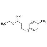CAS 登录号：802311-72-4， 乙基3-[(4-甲基苯基)氨基]丙亚氨酸酯