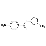 CAS 登录号：802324-32-9， 1-甲基-3-吡咯烷基4-氨基苯甲酸酯