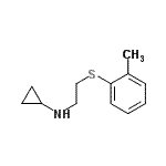 CAS 登录号：802554-38-7， N-{2-[(2-甲基苯基)硫基]乙基}环丙胺