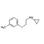 CAS 登录号：802554-64-9， N-{2-[(3-甲基苯基)硫基]乙基}环丙胺