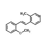CAS 登录号：802619-64-3， 4-[(E)-2-(2-甲氧基苯基)乙烯基]-3-甲基吡啶