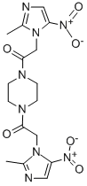 CAS#: 80348-51-2, 1,4-Bis((2-Methyl-5-Nitro-1H-Imidazol-1-Yl)Acetyl)Piperazine