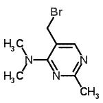CAS 登录号：803609-07-6， 5-(溴甲基)-N,N,2-三甲基-4-嘧啶胺