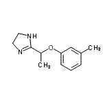 CAS 登录号：803618-05-5， 2-[1-(3-甲基苯氧基)乙基]-4,5-二氢-1H-咪唑