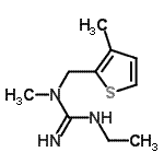 CAS 登录号：804433-18-9， 3-乙基-1-甲基-1-[(3-甲基-2-噻吩基)甲基]胍