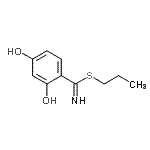CAS 登录号：804436-00-8， 丙基2,4-二羟基苯硫代亚氨基甲酸酯