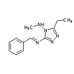CAS 登录号：804440-26-4， 3-[(E)-苄亚基氨基]-5-乙基-N-甲基-4H-1,2,4-三唑-4-胺