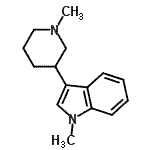 CAS 登录号：804445-38-3， 1-甲基-3-(1-甲基-3-哌啶基)-1H-吲哚