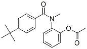 CAS 登录号:80495-80-3, N-(2-(乙酰氧基)苯基)-4-(1,1-二甲基乙基)-N-甲基-苯甲酰胺