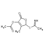 CAS 登录号：805180-28-3， 5-(亚氨代乙酰硫基)-4-甲基-2-氧代-2,5-二氢-3-呋喃基乙酸酯