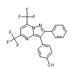 CAS 登录号：805239-56-9， 4-[2-苯基-5,7-二(三氟甲基)吡唑并[1,5-a]嘧啶-3-基]苯酚