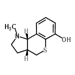 CAS 登录号：805246-35-9， (3aR,9bS)-1-甲基-1,2,3,3a,4,9b-六氢苯并噻喃并[4,3-b]吡咯-6-醇