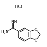 CAS 登录号：80531-15-3， 1,3-苯并二氧戊环-5-甲脒盐酸盐(1:1)