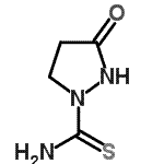 CAS 登录号：80553-53-3， 3-氧代-1-吡唑烷硫代甲酰胺