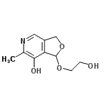 CAS 登录号：805945-95-3， 1-(2-羟基乙氧基)-6-甲基-1,3-二氢呋喃并[3,4-c]吡啶-7-醇