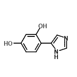 CAS 登录号：806601-80-9， 4-(1H-咪唑-4-基)-1,3-苯二酚