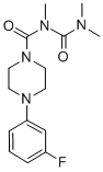 CAS 登录号:80712-24-9, 1-(3-氟苯基)-4-(2,4,4-三甲基脲甲酰基)哌嗪