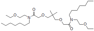 CAS 登录号:80712-94-3, N-(2-乙氧基乙基)-N,6-二庚基-11,11-二甲基-7-氧代-3,9,13-三氧杂-6-氮杂十五烷-15-酰胺