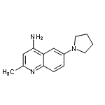 CAS 登录号：807265-76-5， 2-甲基-6-(1-吡咯烷基)-4-喹啉胺