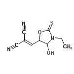 CAS 登录号：807266-80-4， [(3-乙基-4-羟基-2-硫代-1,3-恶唑烷-5-基)亚甲基]丙二腈