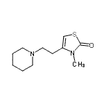 CAS 登录号：807278-77-9， 3-甲基-4-[2-(1-哌啶基)乙基]-1,3-噻唑-2(3H)-酮