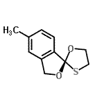 CAS 登录号：807366-18-3， (1S)-5-甲基-3H-螺[2-苯并呋喃-1,2'-[1,3]恶噻戊环]