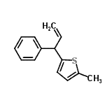 CAS 登录号：807370-73-6， 2-甲基-5-(1-苯基-2-丙烯-1-基)噻吩
