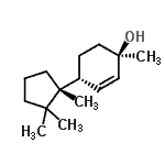 CAS 登录号：807375-34-4， (1R,4R)-1-甲基-4-[(1R)-1,2,2-三甲基环戊基]-2-环己烯-1-醇