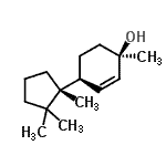 CAS 登录号：807375-67-3， (1R,4S)-1-甲基-4-[(1R)-1,2,2-三甲基环戊基]-2-环己烯-1-醇