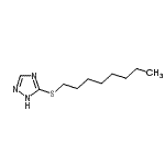 CAS 登录号：80755-99-3， 5-(辛基硫基)-1H-1,2,4-三唑