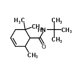 CAS 登录号：807631-61-4， 2,6,6-三甲基-N-(2-甲基-2-丙基)-3-环己烯-1-甲酰胺