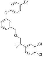 CAS 登录号:80843-73-8, 1-(4-溴苯氧基)-3-((2-(3,4-二氯苯基)-2-甲基丙氧基)甲基)苯