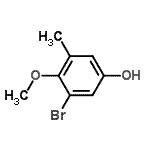 CAS 登录号：808750-23-4， 3-溴-4-甲氧基-5-甲基苯酚