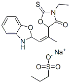 CAS#: 80879-56-7, Sodium 2-[2-(3-Ethyl-4-Oxo-2-Thioxooxazolidin-5-Yl)Prop-1-Enyl]-2H-Benzoxazole-3-Propylsulphonate