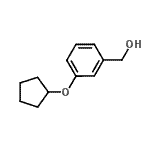 CAS 登录号：809236-72-4， [3-(环戊基氧基)苯基]甲醇