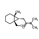 CAS 登录号：809237-28-3， 2-[(1R,6R,7S)-1-(羟基甲基)-6-甲基双环[4.1.0]庚-7-基]-N,N-二甲基乙酰胺