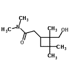 CAS 登录号：809237-44-3， 2-[2-(羟基甲基)-2,3,3-三甲基环丁基]-N,N-二甲基乙酰胺