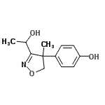 CAS 登录号：809238-41-3， 4-[3-(1-羟基乙基)-4-甲基-4,5-二氢-1,2-恶唑-4-基]苯酚
