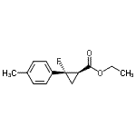 CAS 登录号：809282-91-5， 乙基(1R,2S)-2-氟-2-(4-甲基苯基)环丙烷羧酸酯