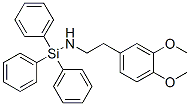CAS 登录号:80930-68-3, 2-(3,4-二甲氧基苯基)-N-三苯基硅烷基-乙胺