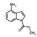 CAS 登录号：81038-30-4， 甲基4-氨基-1H-吲哚-1-羧酸酯