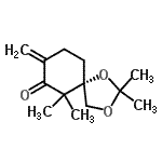 CAS#: 810682-41-8, (5S)-2,2,6,6-Tetramethyl-8-methylene-1,3-dioxaspiro[4.5]decan-7-one