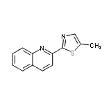 CAS 登录号：810690-10-9， 2-(5-甲基-1,3-噻唑-2-基)喹啉
